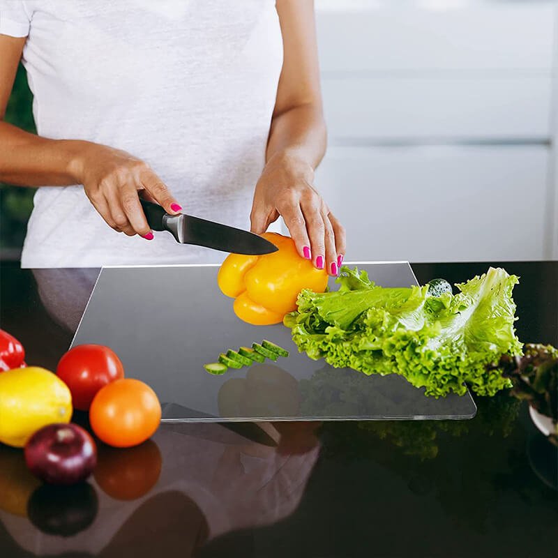 Acrylic Chopping Board, Transparent Plastic Chopping Board for Kitchen