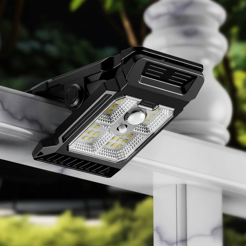 Solar Garden Lights, Solar Fence Lights, Clip On Camping Light with Motion Sensor for Branches and Walls_01