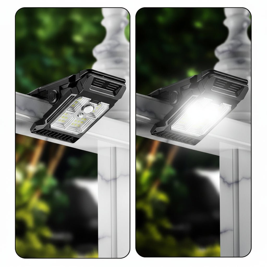 Solar Garden Lights, Solar Fence Lights, Clip On Camping Light with Motion Sensor for Branches and Walls_05