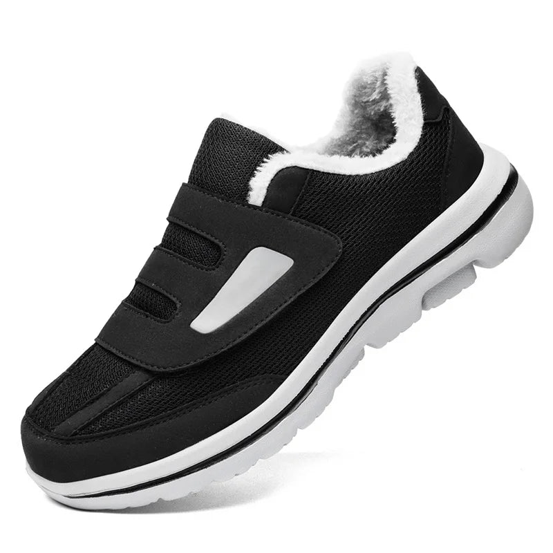 Wide Fit Shoes, Wide Toe Box Shoes for Winter, Warm Diabetic Slip On Shoes for Swollen Feet_03