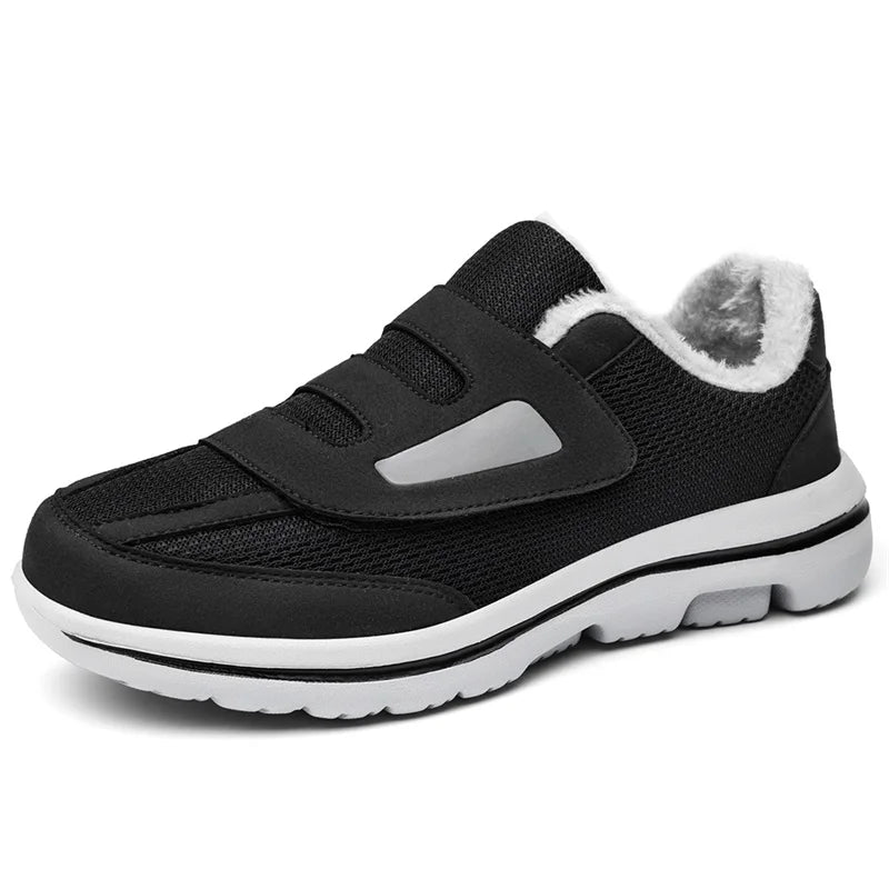 Wide Fit Shoes, Wide Toe Box Shoes for Winter, Warm Diabetic Slip On Shoes for Swollen Feet_04