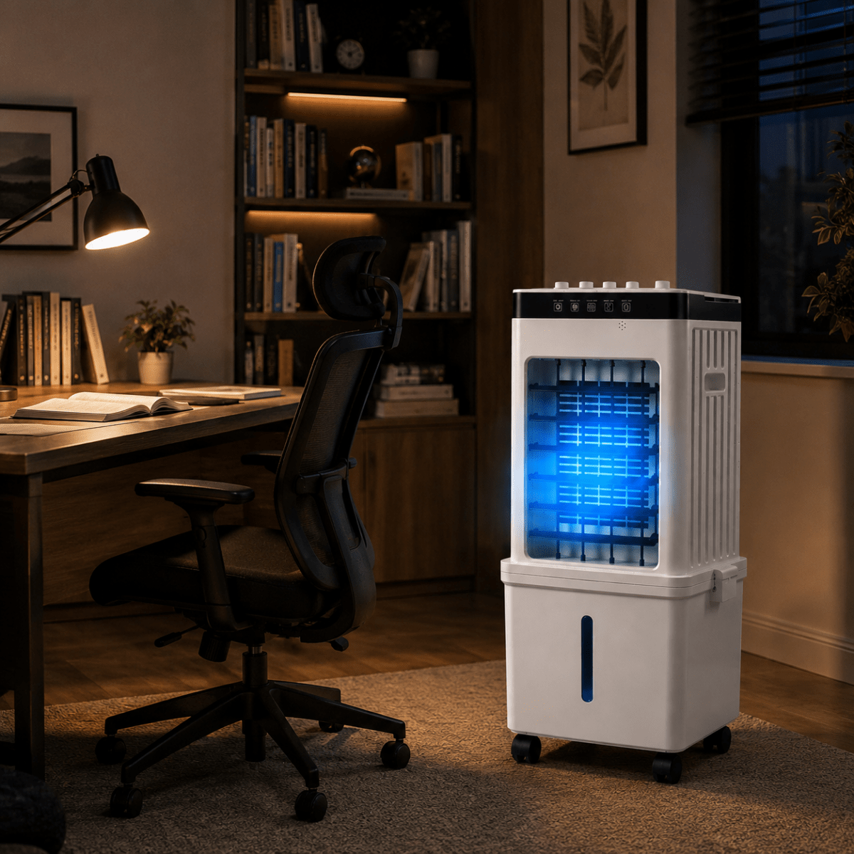 Portable Air Cooler 3 in 1, Air Cooling Fan with Remote Control and Ice Packs, Evaporative Air Cooler for Home