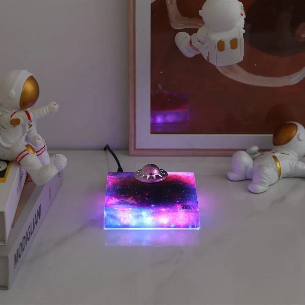 Floating Night Light Spaceship with Magnetic Levitation, Modern LED Lamp, Mood Light for Living Room and Desk_02