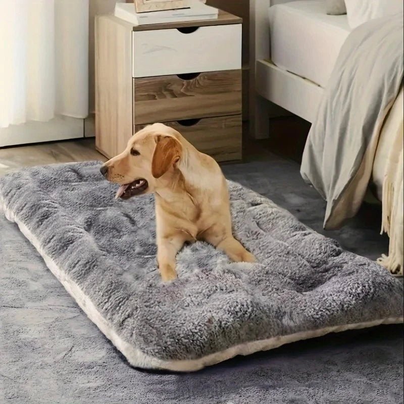 Memory Foam Dog Bed, Fluffy Dog Bed 90 x 45 cm with Non Slip Base – image 4