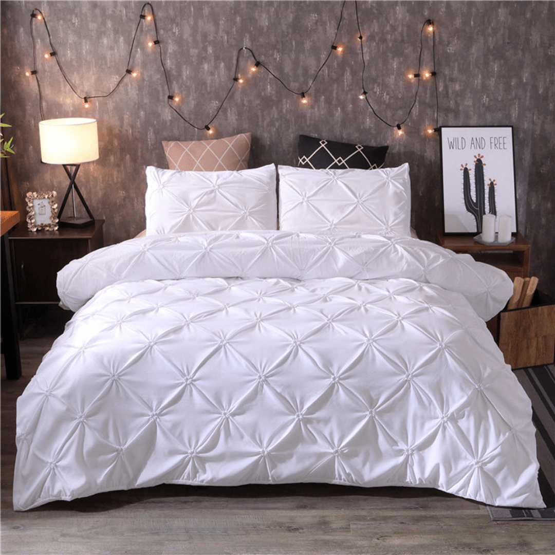 Bedding Sets with Duvet Cover and Pillowcases, Duvet Cover Set, Soft Polyester Bed Set for All Seasons_06