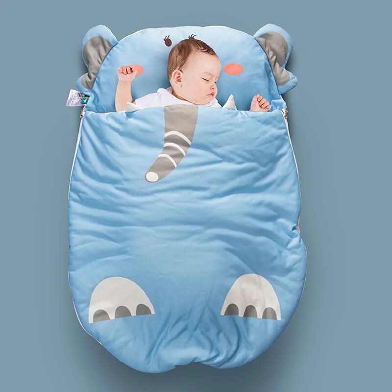 Baby Sleeping Bag, Newborn Sleep Bag in Breathable Cotton, Baby Swaddle with Zip, Swaddle Sleeping Bag 0 to 6 Months_05