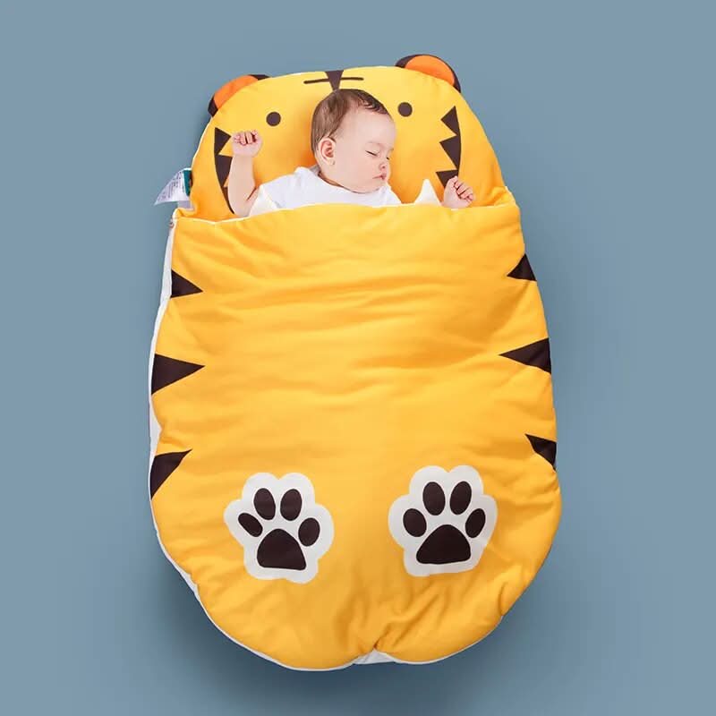 Baby Sleeping Bag, Newborn Sleep Bag in Breathable Cotton, Baby Swaddle with Zip, Swaddle Sleeping Bag 0 to 6 Months_06