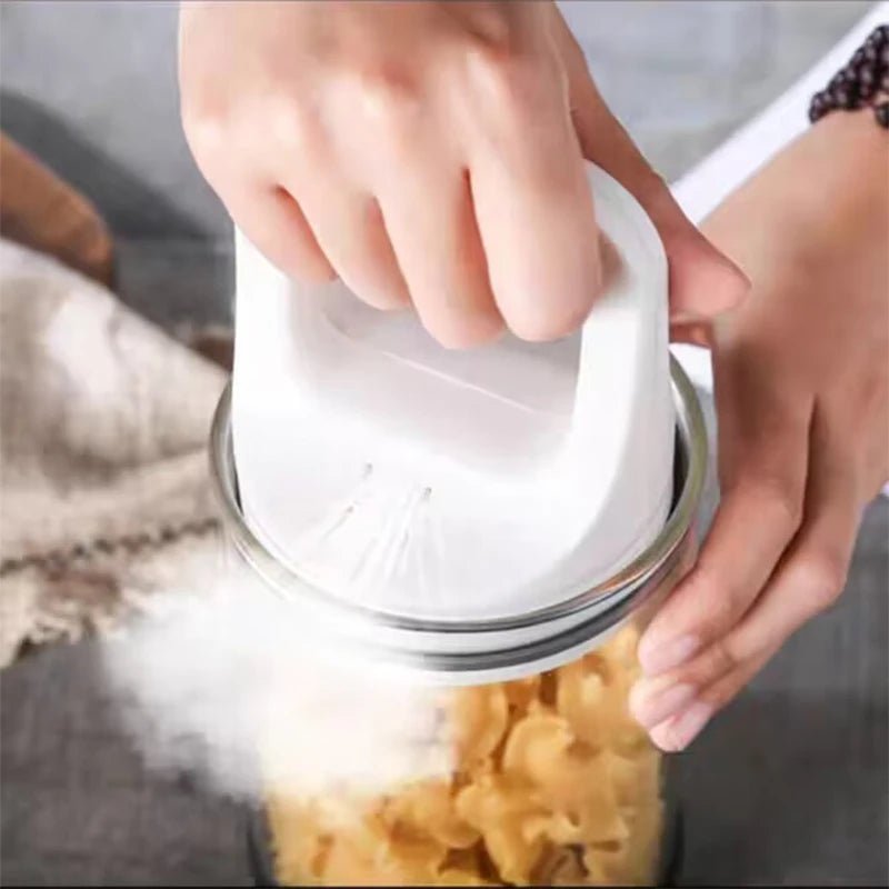 Glass Jars with Lids, Airtight Glass Food Storage Containers, Glass Storage Jars with Vacuum Seal for Flour and Rice_03