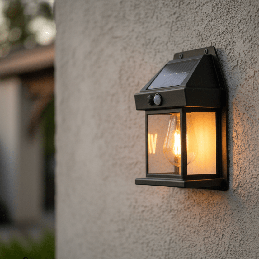 Solar Garden Light with Motion Sensor, Waterproof Outdoor Solar Lights, Motion Detector Light, Solar Lighting for Garden
