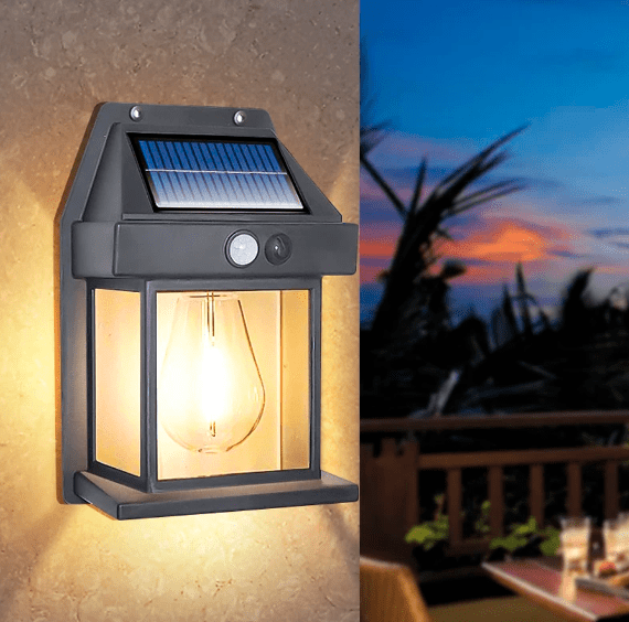 Solar Garden Light with Motion Sensor, Waterproof Outdoor Solar Lights