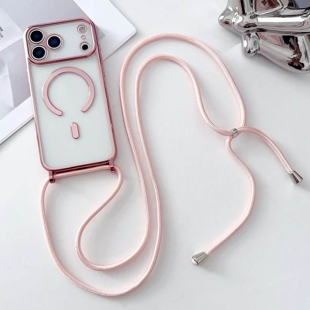 Adjustable Phone Lanyard with Clear MagSafe Case, Crossbody iPhone Strap – image 9