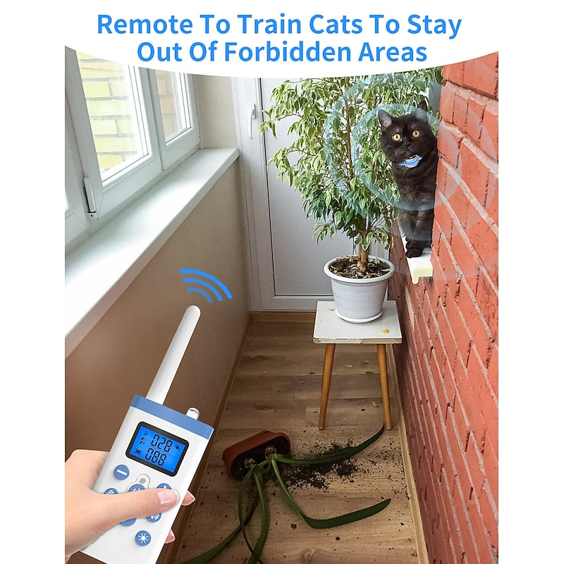 Cat Training Collar | Remote Control Adjustable Settings for Safe Behavior Correction