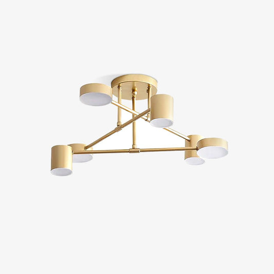 CelestialSphere | Elegant Modern Brass 6-Light Sputnik Ceiling Fixture 0