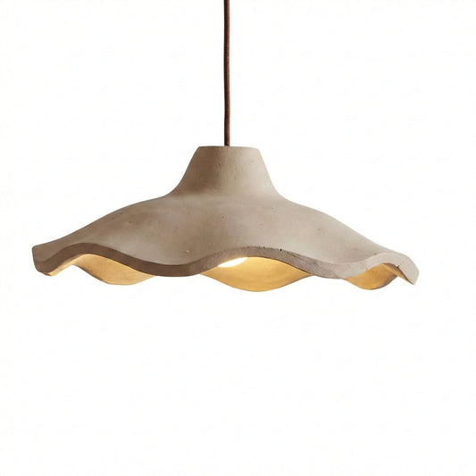CementoFlora | Elegant Handcrafted Vintage Cement Flower Pendant Light 0