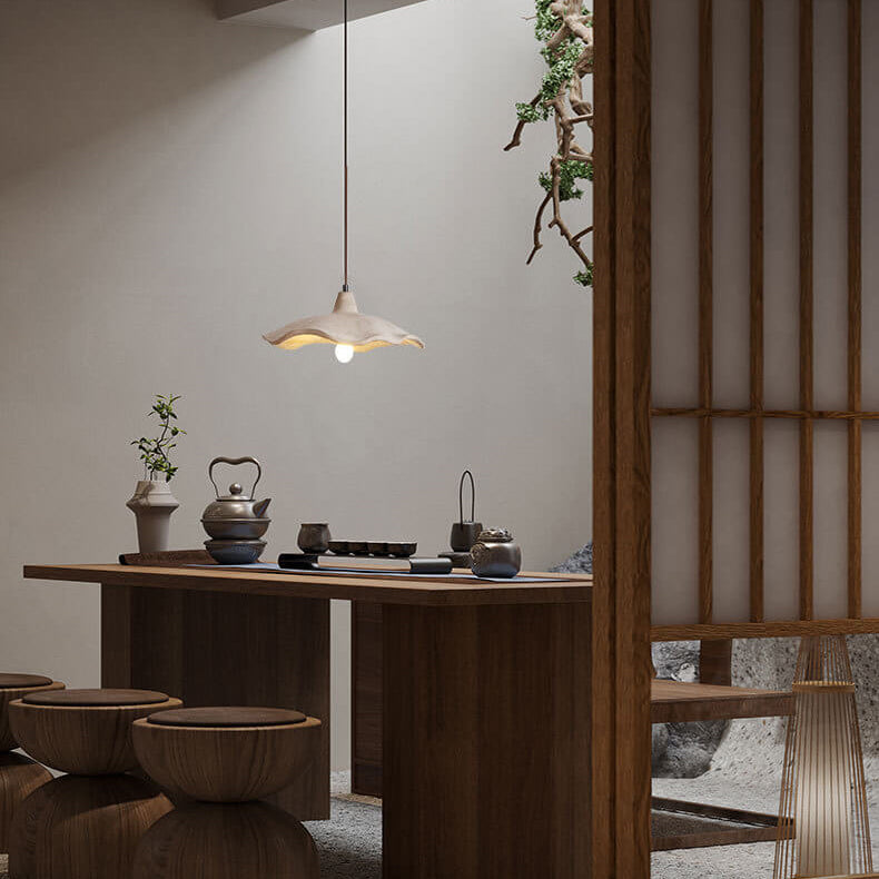 CementoFlora | Elegant Handcrafted Vintage Cement Flower Pendant Light 2
