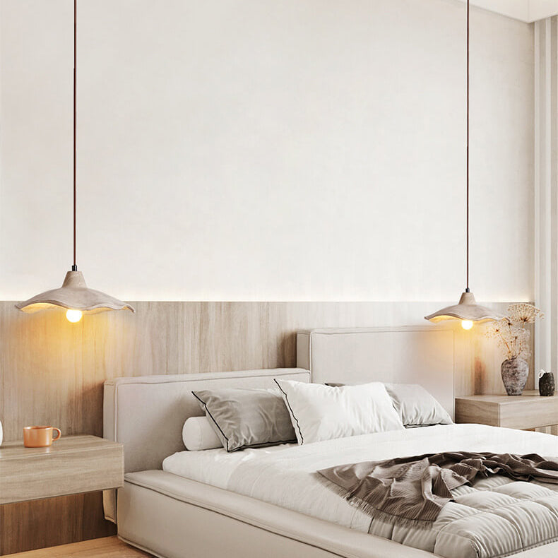 CementoFlora | Elegant Handcrafted Vintage Cement Flower Pendant Light 6