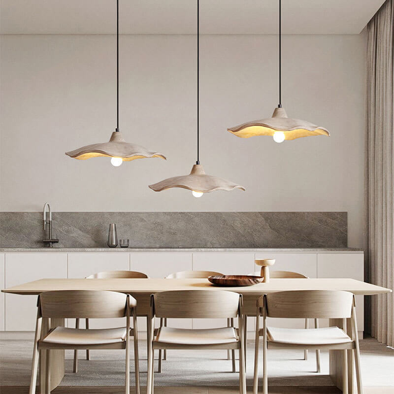 CementoFlora | Elegant Handcrafted Vintage Cement Flower Pendant Light 7