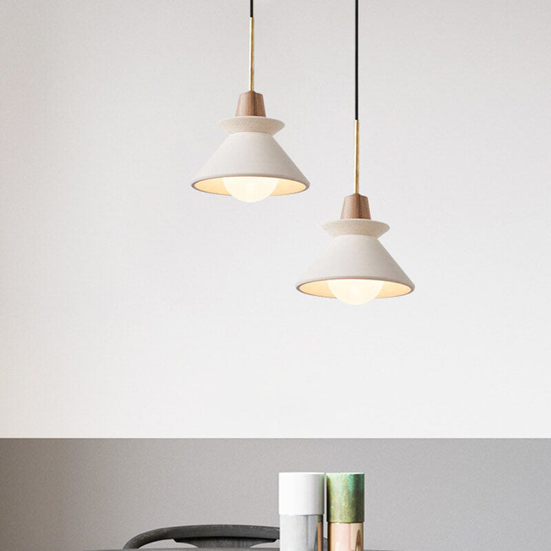 CementoWood | Stylish Modern Tapered Kitchen Pendant Lighting Fixture 4