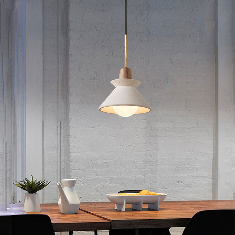 CementoWood | Stylish Modern Tapered Kitchen Pendant Lighting Fixture 6