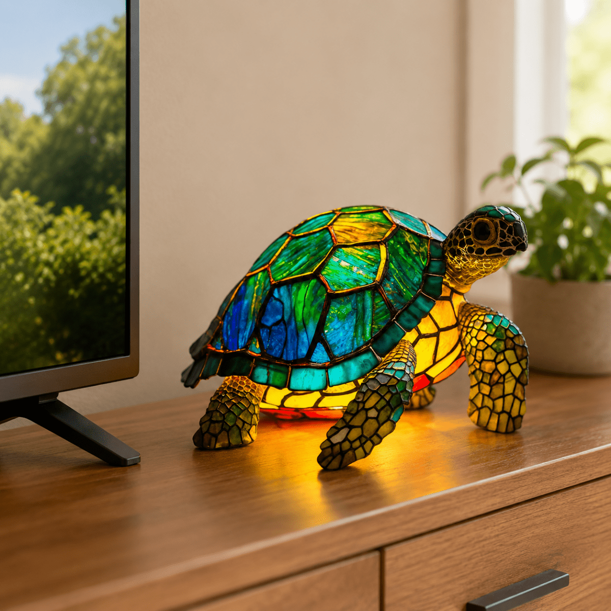 Animal Lamps, Quirky Lamp for Bedroom and Hallway, Decorative Animal Table Lamp in Resin and Metal with Bulb_00
