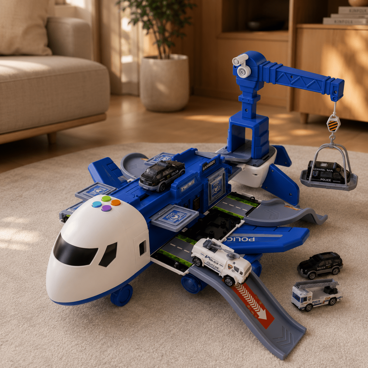 Toy Aeroplanes, Aeroplane Toy Playset for Kids, Childrens Toy Plane for Role Play and Imaginative Rescue Missions