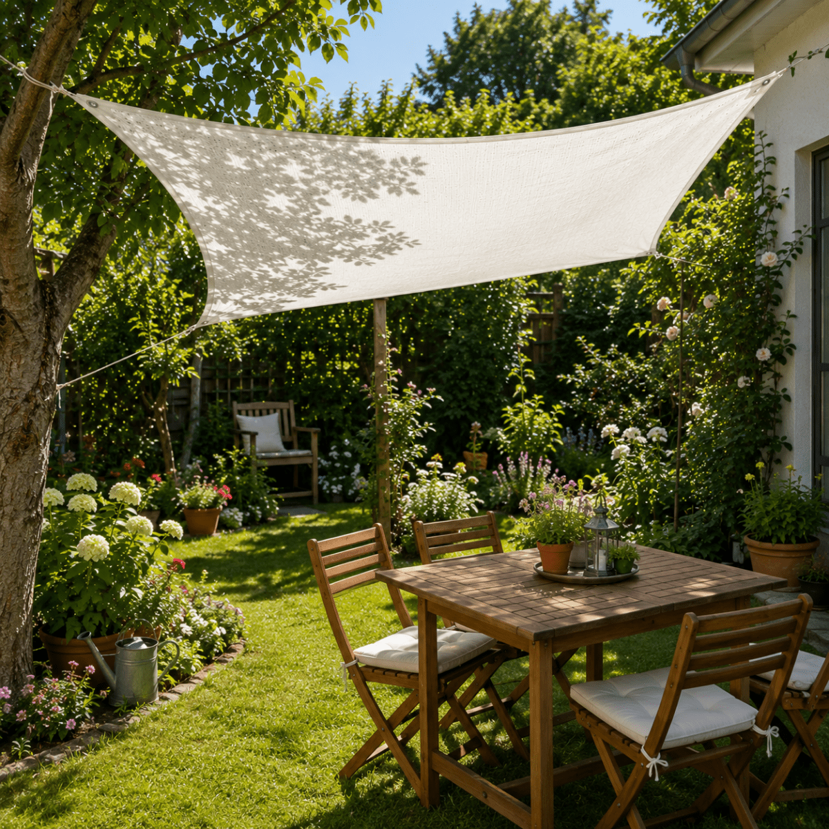 Shade Net with UV Protection for Terrace and Balcony, Garden Shade Net 40 to 80 Percent Shading, Patio Sun Shade Cloth