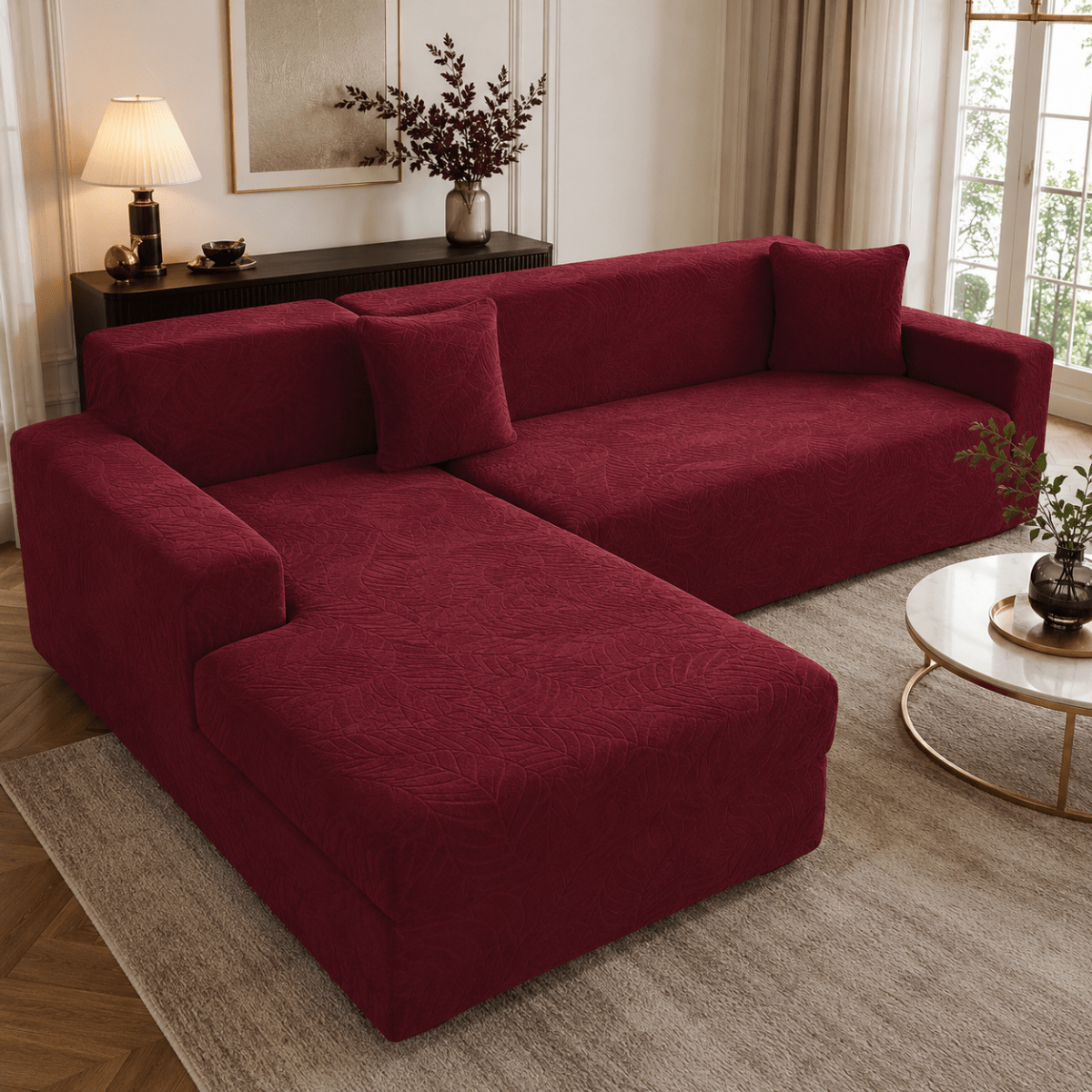 L Shaped Sofa Covers, Corner Sofa Cover Machine Washable – image 4