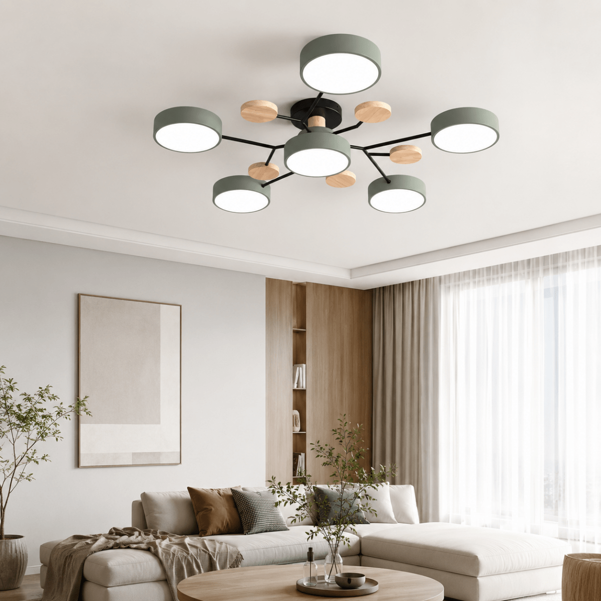 Ceiling Lights for Living Room, Modern LED Ceiling Light – image 7