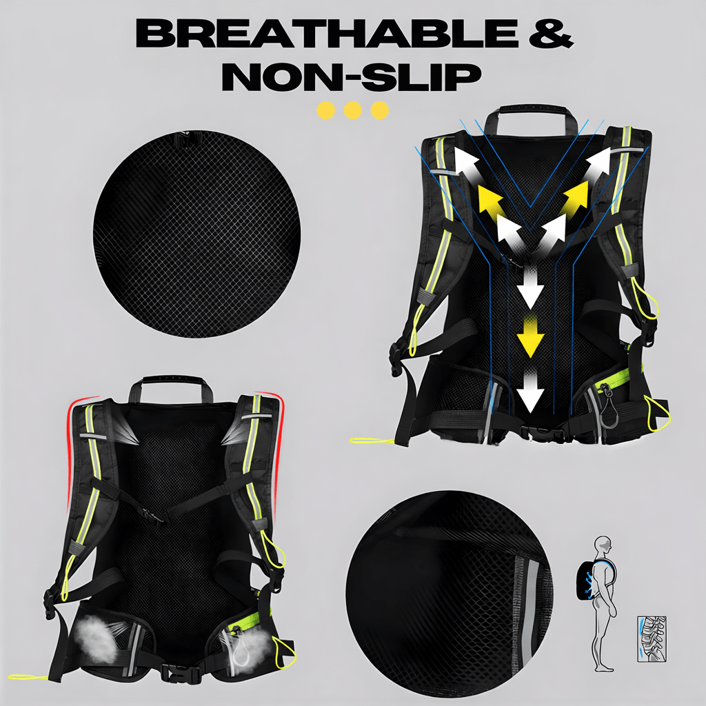 Waterproof Hiking Backpack, 10 Litre Hydration Pack for Cycling and Climbing – image 4