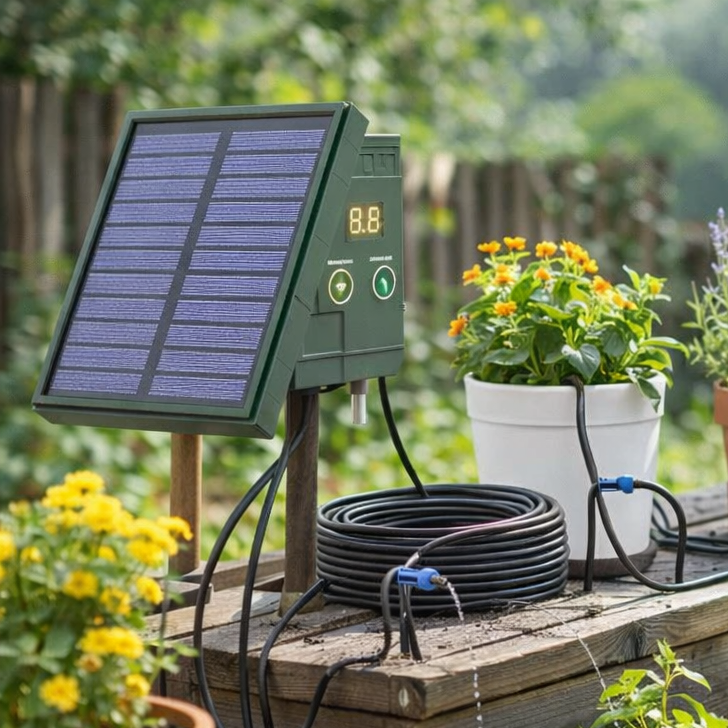 Garden Irrigation System, Solar Drip Irrigation System, Automatic Watering System for Balcony and Raised Beds