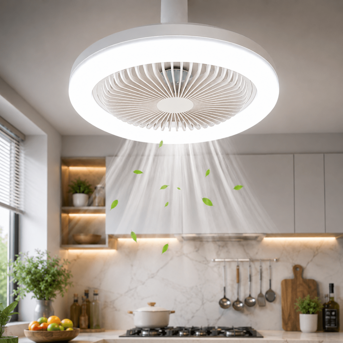 Ceiling Fan with Light and Remote, Light Bulb Fan for Lamp Socket