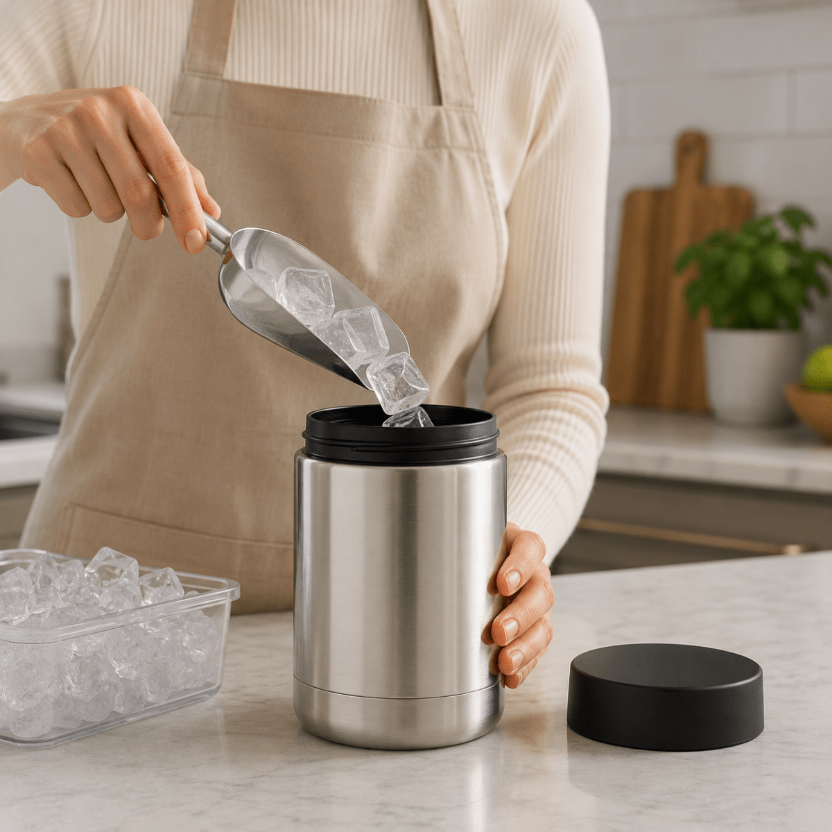 Drink Cooler for Cans, Insulated Can Holder with Non Slip Base