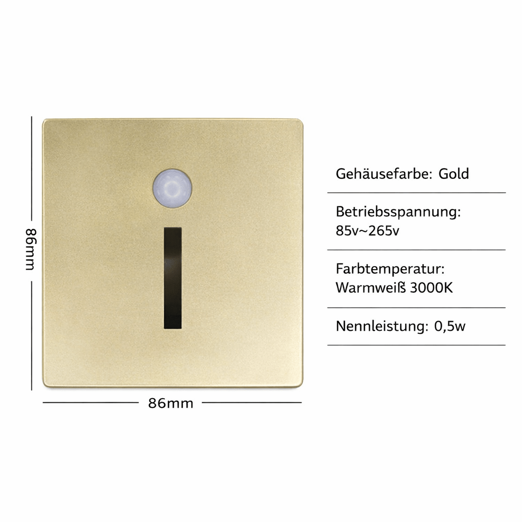 LED Wall Light with Motion Sensor, Aluminium LED Step Light for Stairs, Hallway Light for Stairwells and Entrances_11