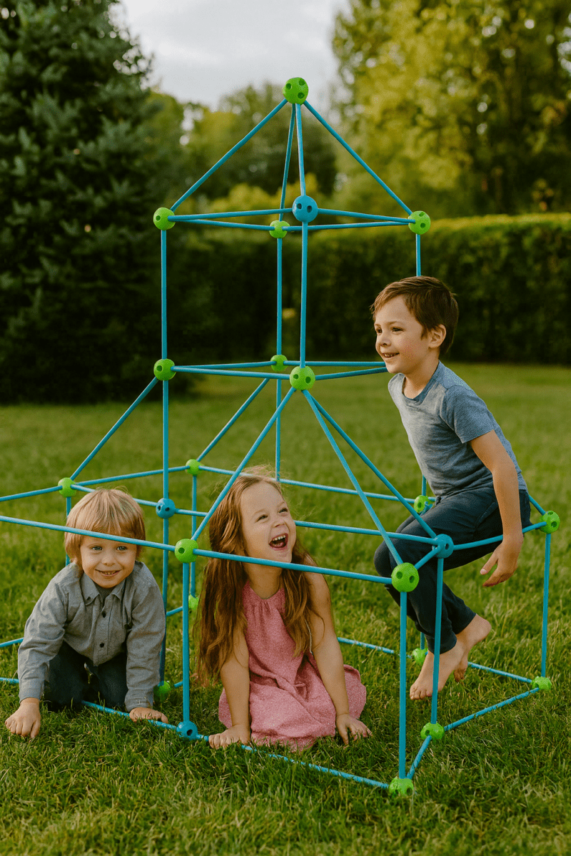 Den Building Kit for Kids, Indoor Fort Building Kit with 85 Pieces, Construction Toys for 3 Year Olds and Up_06