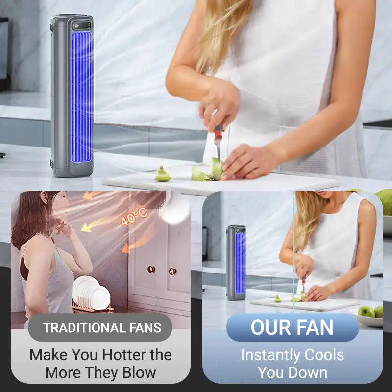 ChillMate | Portable Air Conditioner with 3 Adjustable Speeds | Compact Cooling Solution for Work and Travel