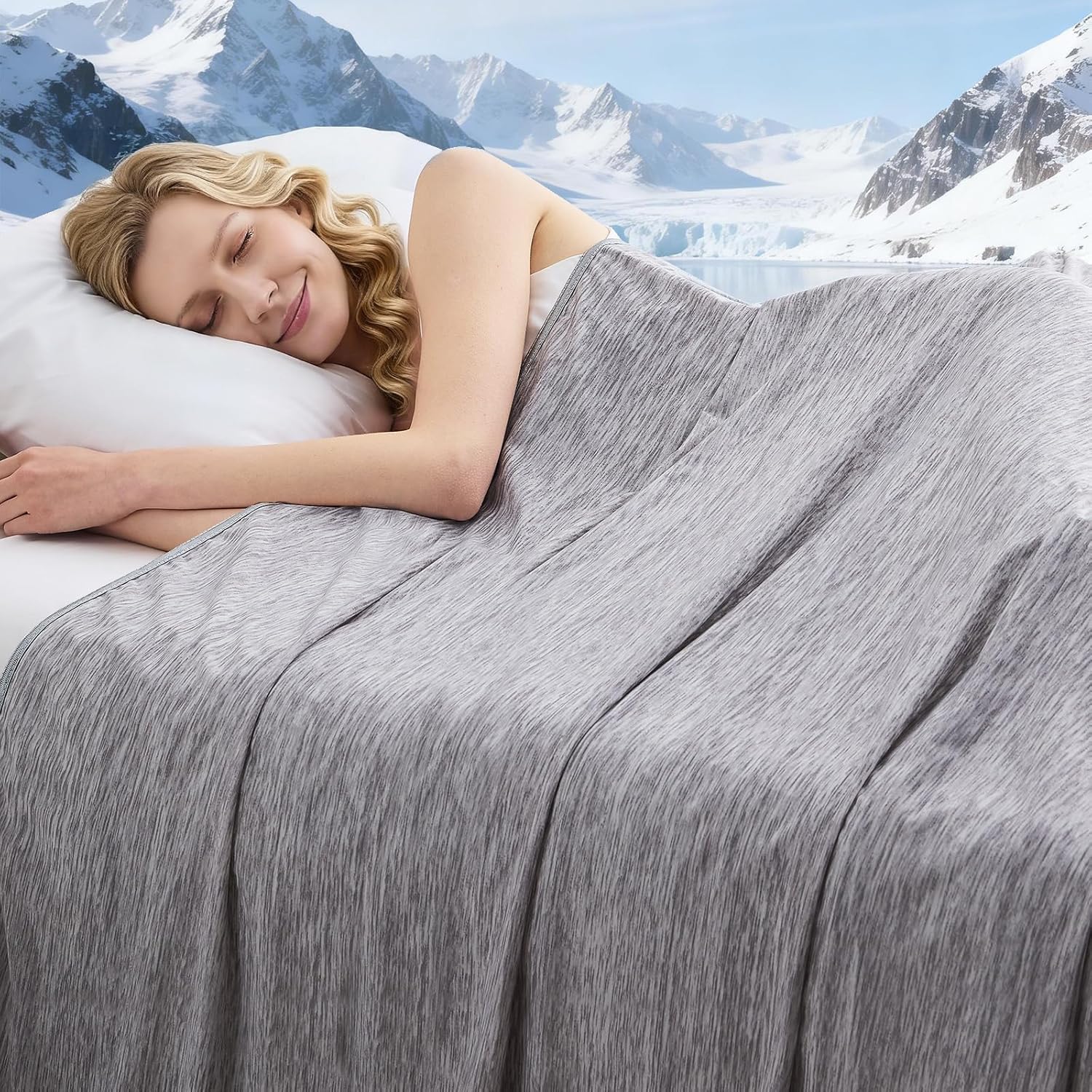 ChillWave | Cooling Blanket for Bed with Breathable Fabric | Lightweight Softness for Hot Sleepers