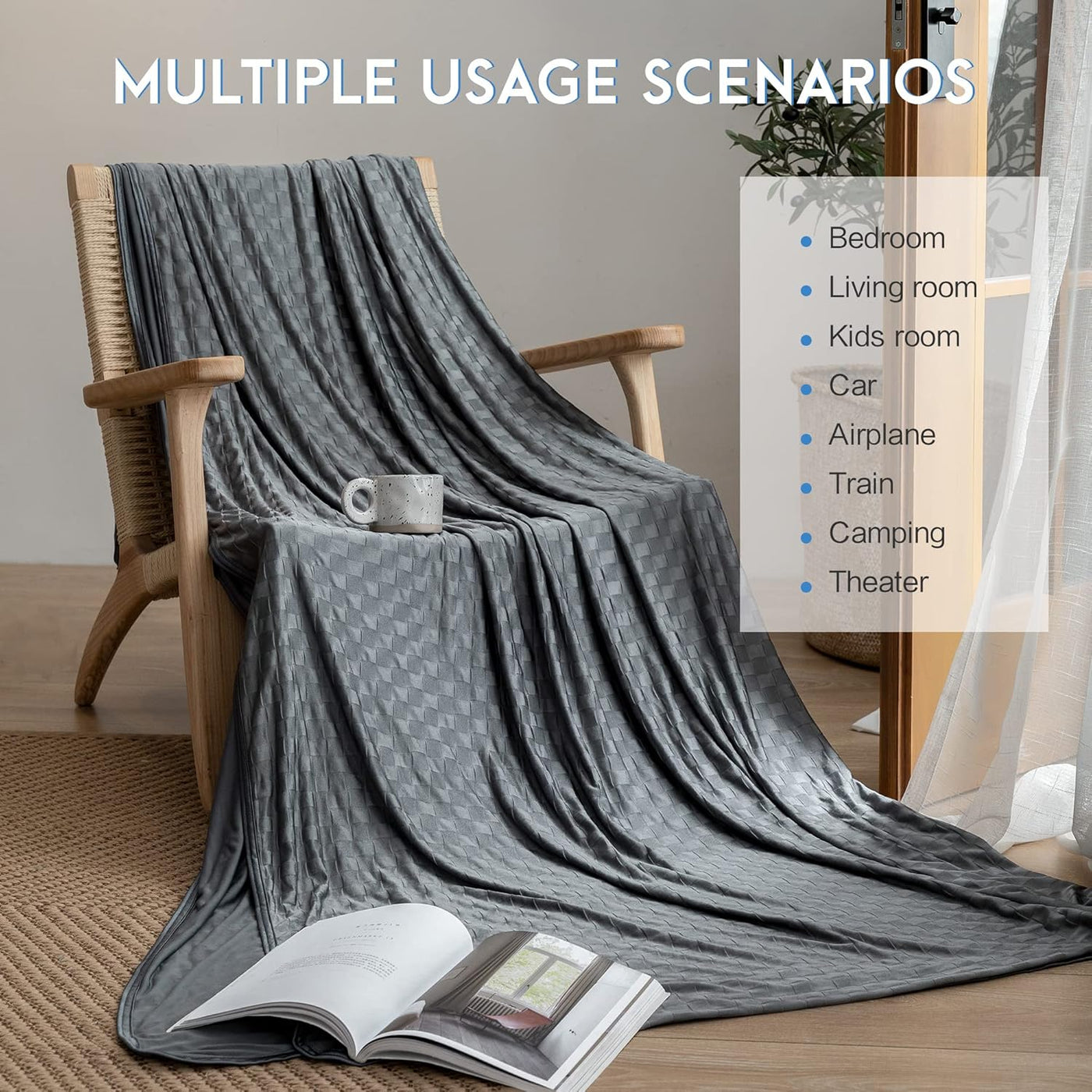 Chill Comfort | Cooling Blanket for Bed with Double-Sided Effect | Soft Breathable Material for Refreshing Sleep 6