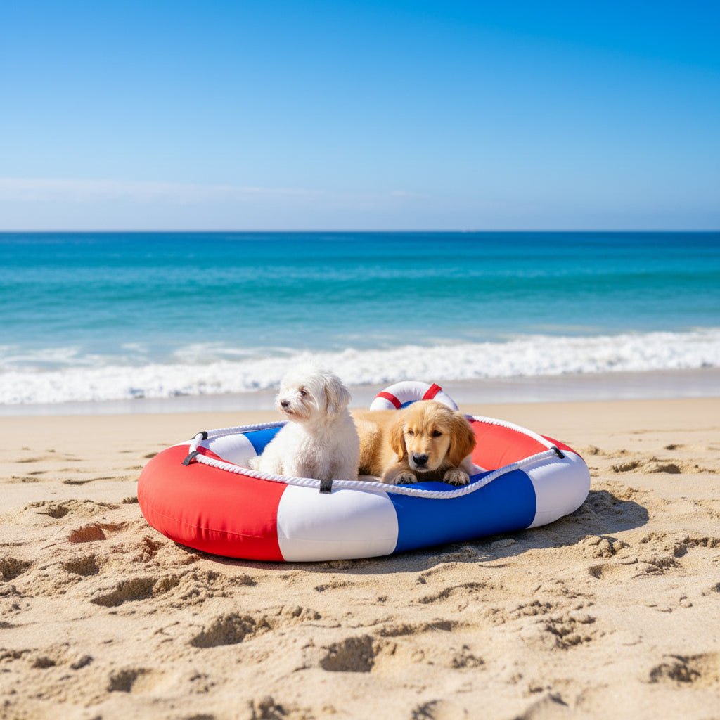 Cooling Dog Bed with Waterproof Surface, Boat Shaped Pet Bed with Integrated Cushion – image 7