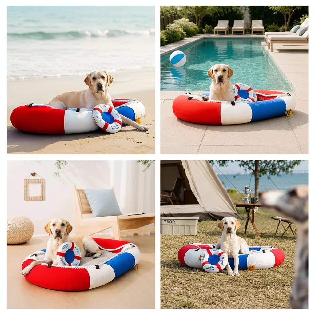 Cooling Dog Bed with Waterproof Surface – image 9