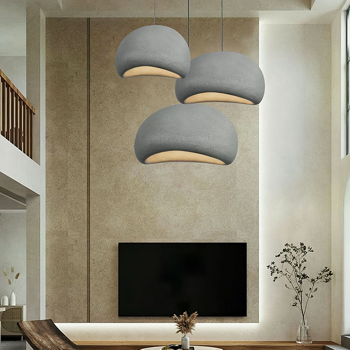 Pendant Ceiling Lights, Dimmable Pendant Light with E27 LED Bulb, Modern Hanging Light Fitting for Living Room Lighting_06