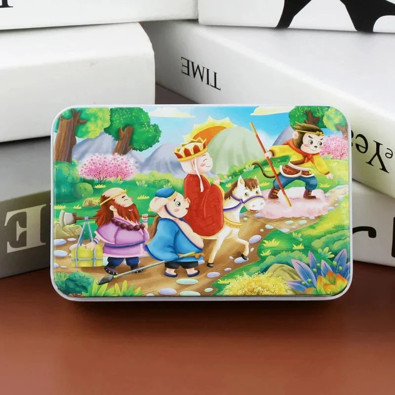 Wooden Jigsaw Puzzle 60 Pieces, Animal Jigsaw Puzzles for 3 Year Olds, Wooden Puzzles with Board and Storage Box_23