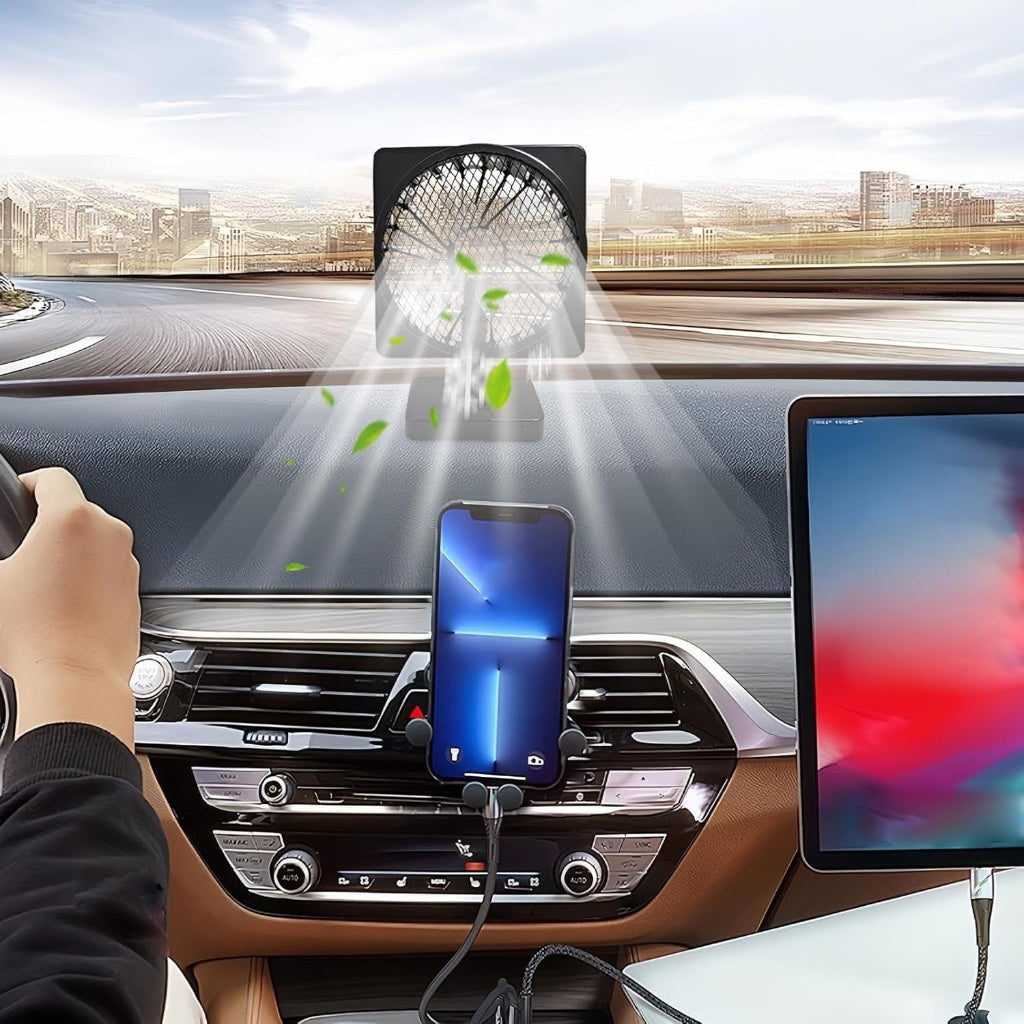 Comfort Breeze | 12V USB Car Fan with 360° Adjustable Direction | Efficient Airflow for Refreshing Travel 2