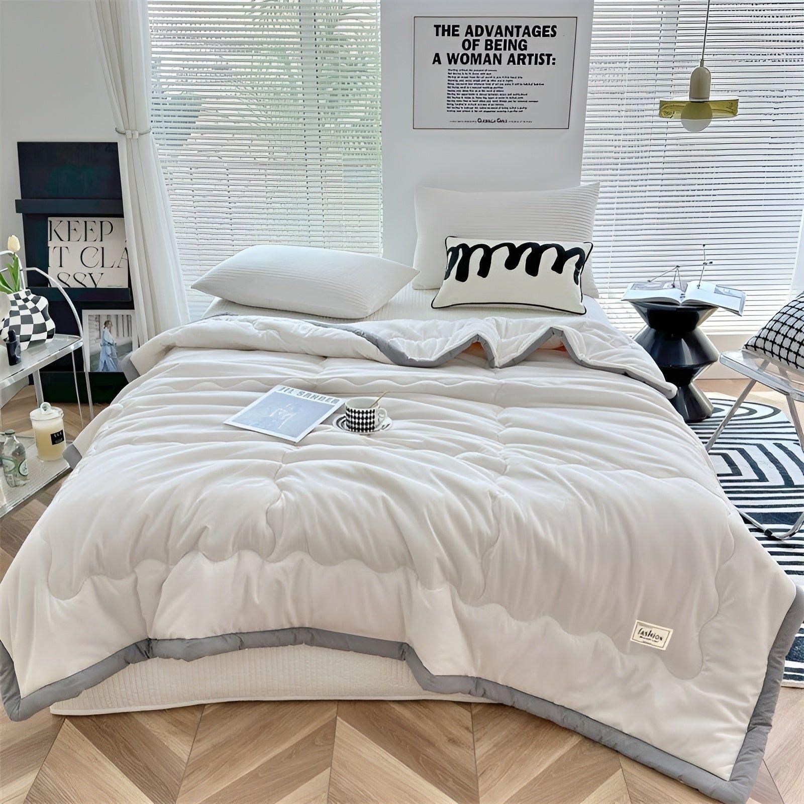 Comfort Collection | Ultra-Lightweight Duvet with Cooling Fibers | Breathable Summer Comforter for Restful Sleep 8