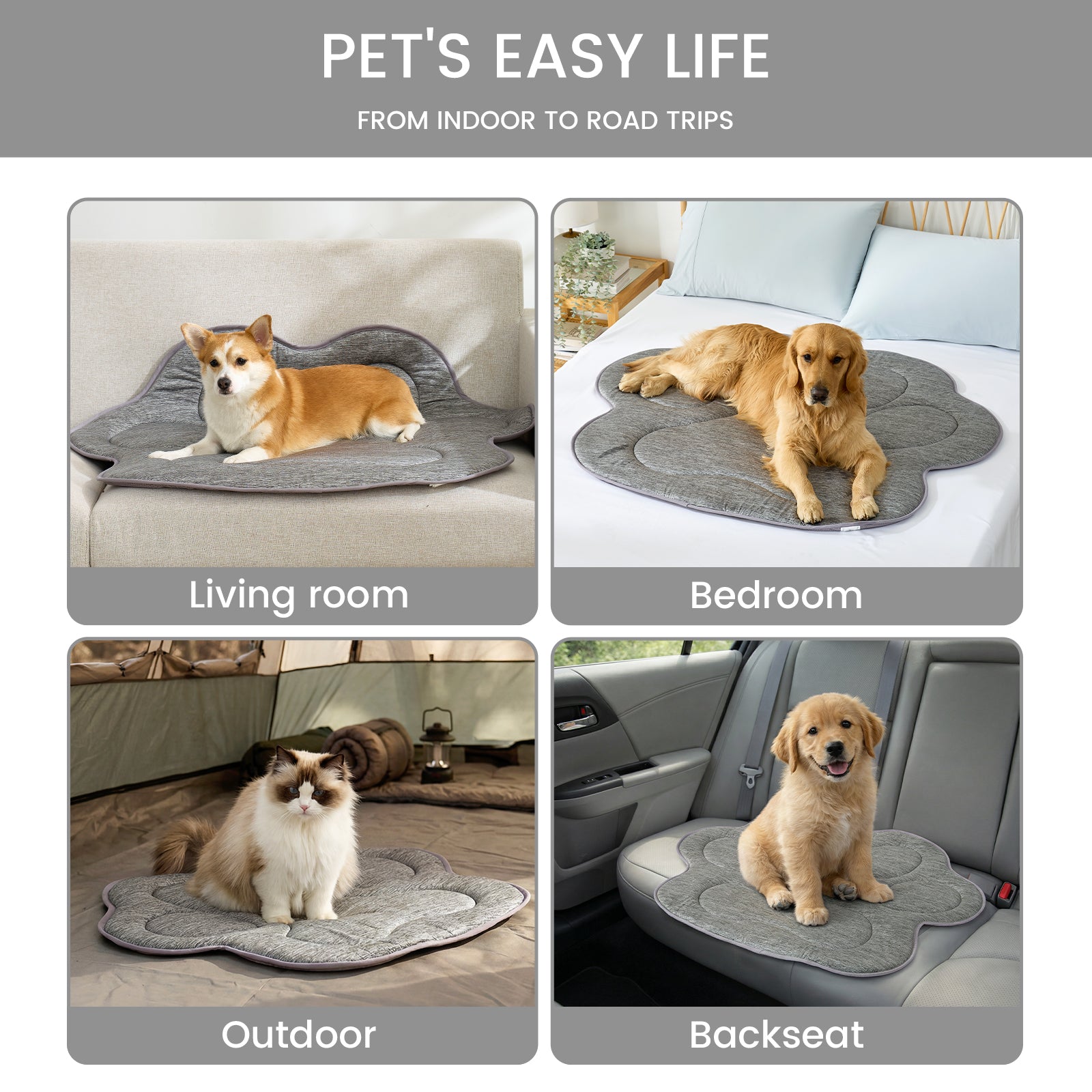 Comfort Haven | Dog Cooling Mat with Instant Chill Relief | Waterproof & Non-Slip Design for Ultimate Pet Comfort 2