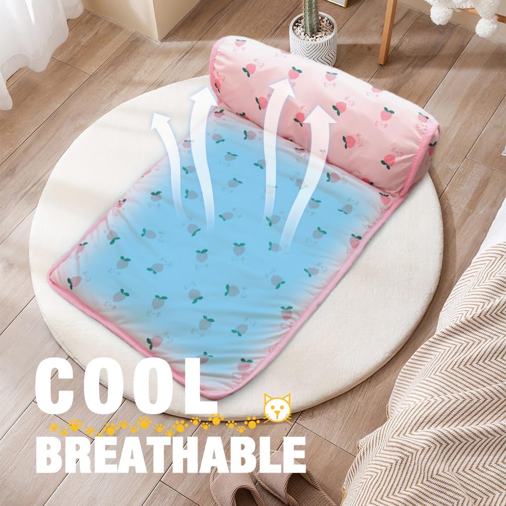Comfort Haven | Self-Cooling Dog Bed with Plush Pillow | Easy-Clean Design for Ultimate Relaxation 6