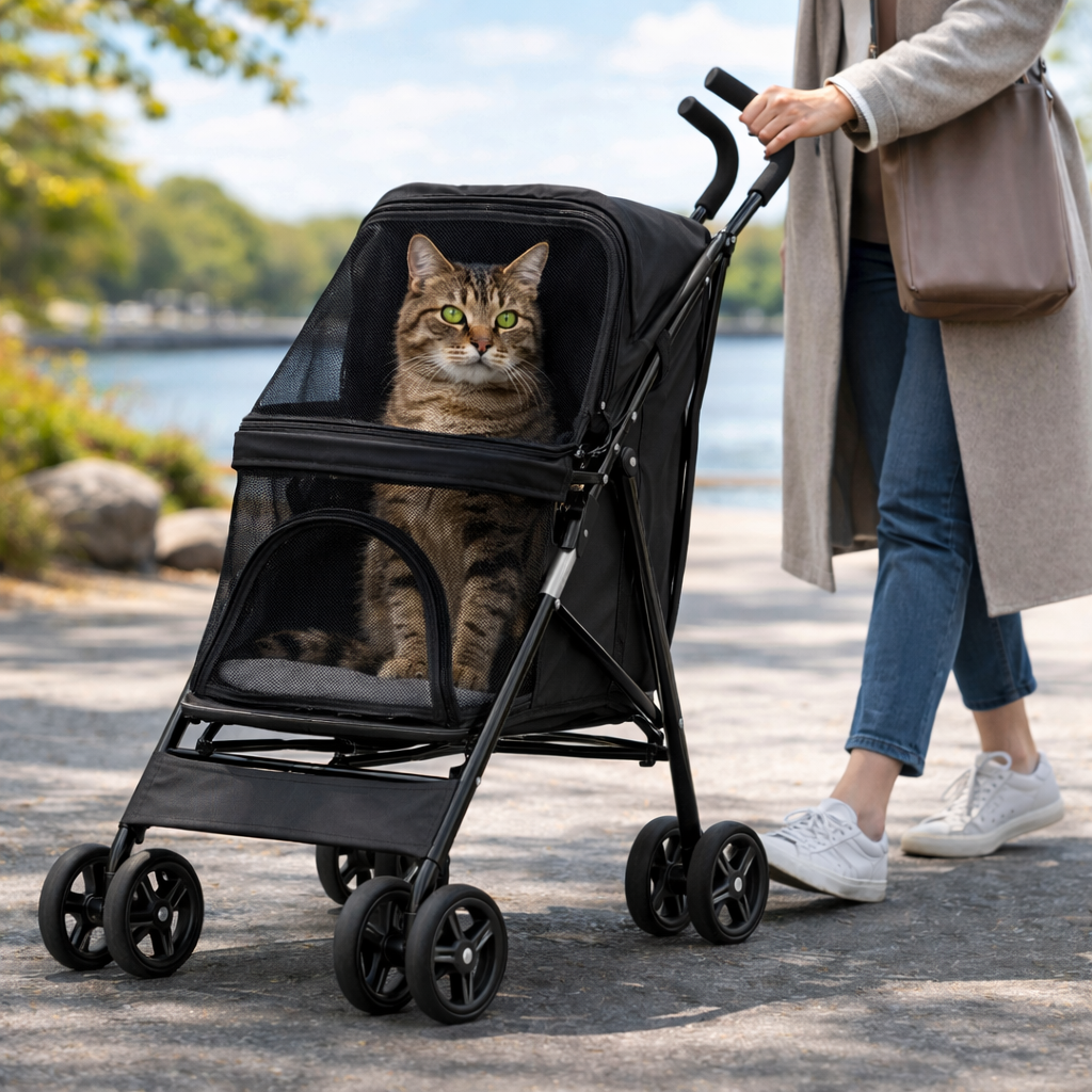 Comfort Pet Gear | Dog Stroller with Lightweight Frame & Breathable Mesh | Easy Travel for Small Dogs 3