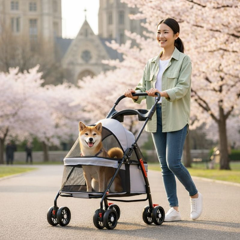 Comfort Pet Gear | Dog Stroller with Lightweight Frame & Breathable Mesh | Easy Travel for Small Dogs 6