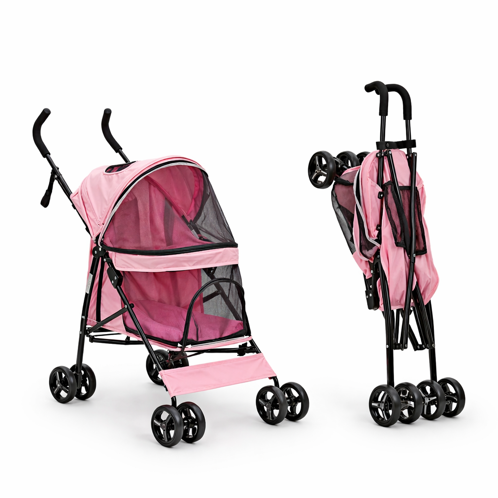 Comfort Pet Gear | Dog Stroller with Lightweight Frame & Breathable Mesh | Easy Travel for Small Dogs 7