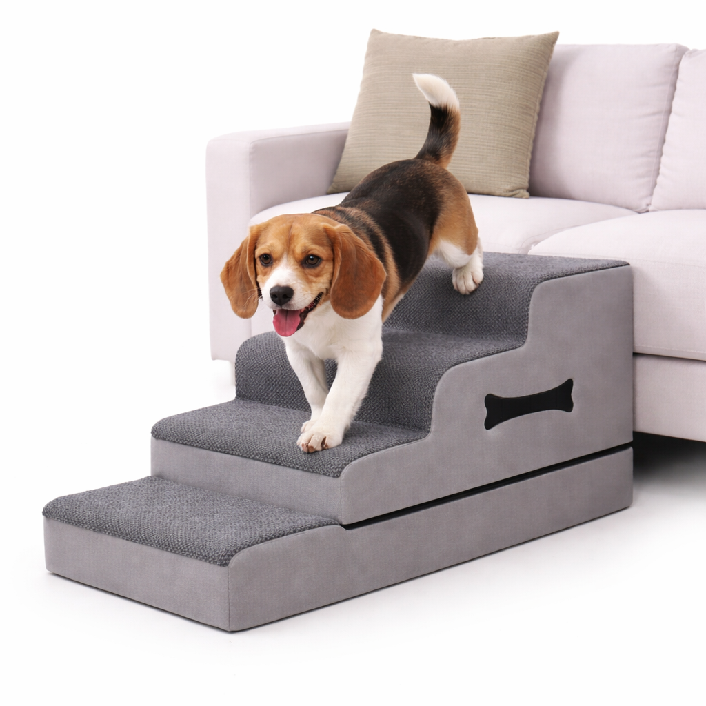 Comfort Steps | Dog Stairs for Bed with Gentle Ramp Design | Non-Slip Pet Steps for Joint Support