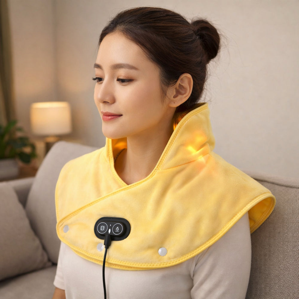 Comfort Wrap | Electric Neck Heating Pad with Vibration Massage | USB Powered for Relaxation 2
